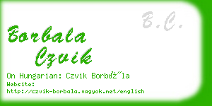 borbala czvik business card